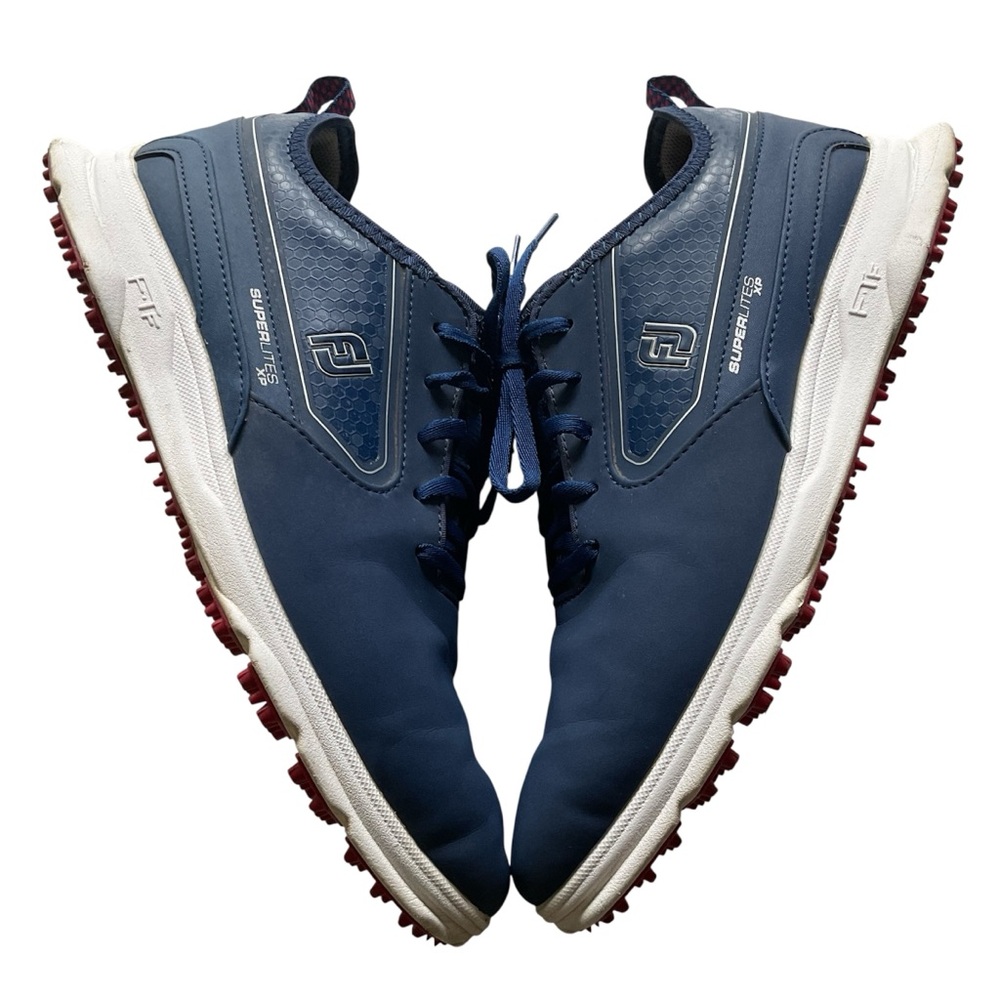 FootJoy Golf Shoes SuperLites XP Style 58090 FTF Blue with Red Trim Mens Size 8